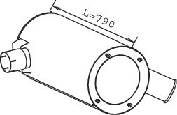 Глушитель DINEX 28385
