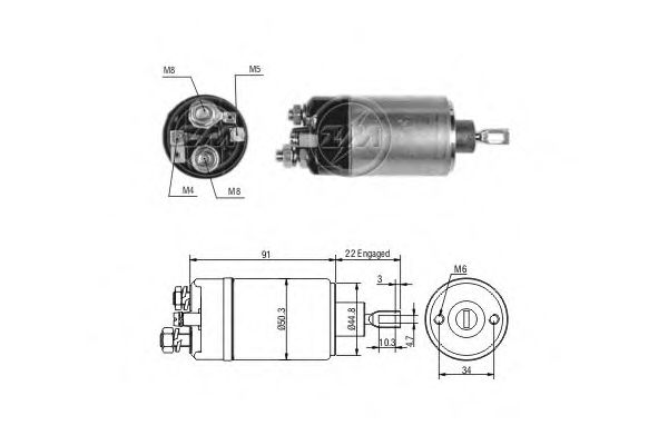 Втягивающее реле ERA ZM629