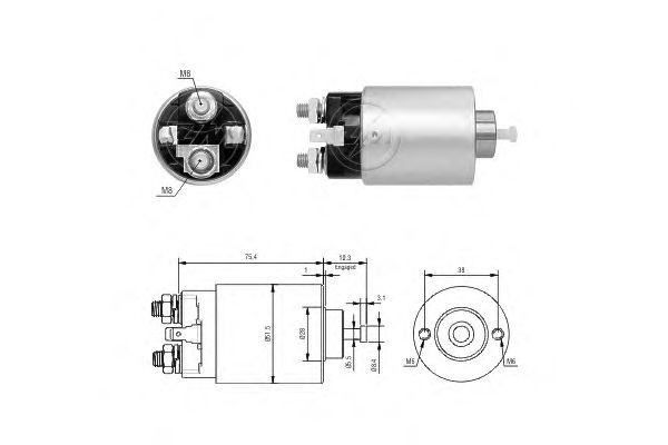 Втягивающее реле ERA ZM6698