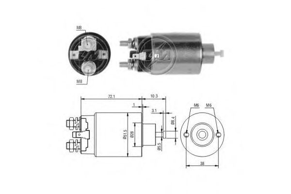 Втягивающее реле ERA ZM697