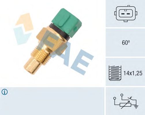 Датчик температуры охлаждающей жидкости FAE 34425