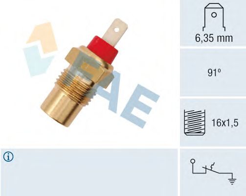 Датчик температуры охлаждающей жидкости FAE 35101