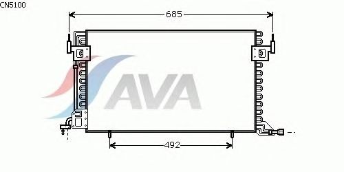 Радіатор кондиціонера AVA QUALITY COOLING CN5100