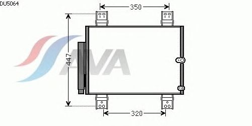 Радиатор кондиционера AVA QUALITY COOLING DU5064