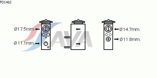 Расширительный клапан, кондиционер AVA QUALITY COOLING FD1462