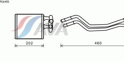 Радиатор отопителя AVA QUALITY COOLING FD6455