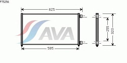 Радиатор кондиционера AVA QUALITY COOLING FT5256