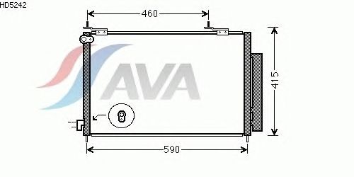 Радиатор кондиционера AVA QUALITY COOLING HD5242