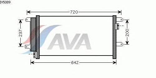 Радиатор кондиционера AVA QUALITY COOLING IV5089