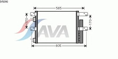 Радиатор кондиционера AVA QUALITY COOLING IV5090