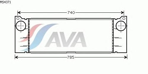 Интеркулер AVA QUALITY COOLING MS4371