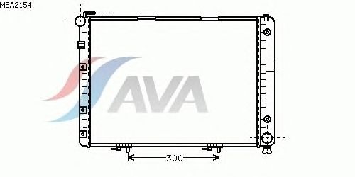 Радиатор, охлаждение двигателя AVA QUALITY COOLING MSA2154