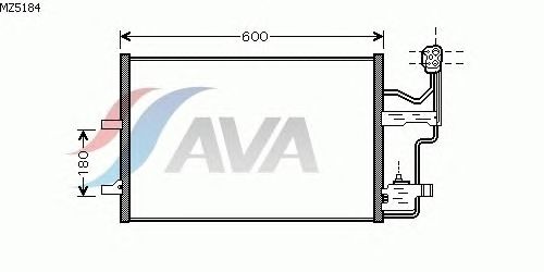 Радиатор кондиционера AVA QUALITY COOLING MZ5184