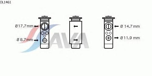 Расширительный клапан, кондиционер AVA QUALITY COOLING OL1461