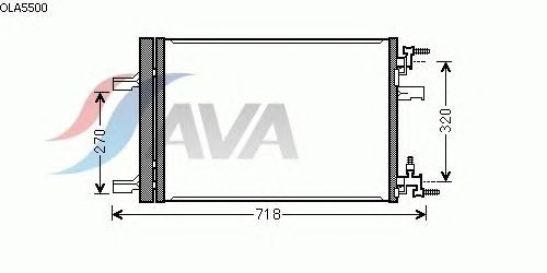 Радиатор кондиционера AVA QUALITY COOLING OLA5500
