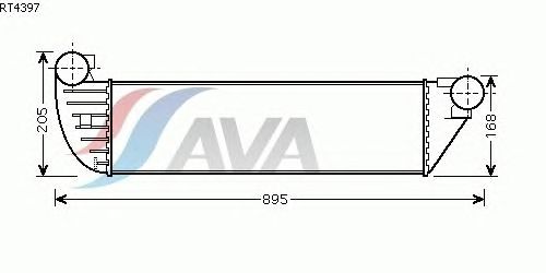 Интеркулер AVA QUALITY COOLING RT4397