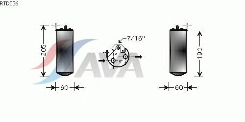 Осушитель кондиционера AVA QUALITY COOLING RTD036