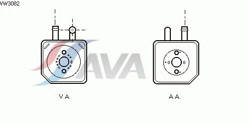 Масляний радіатор AVA QUALITY COOLING VW3082