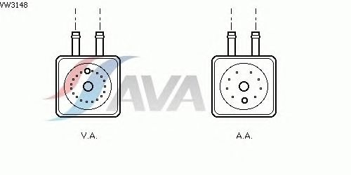 Масляний радіатор AVA QUALITY COOLING VW3148