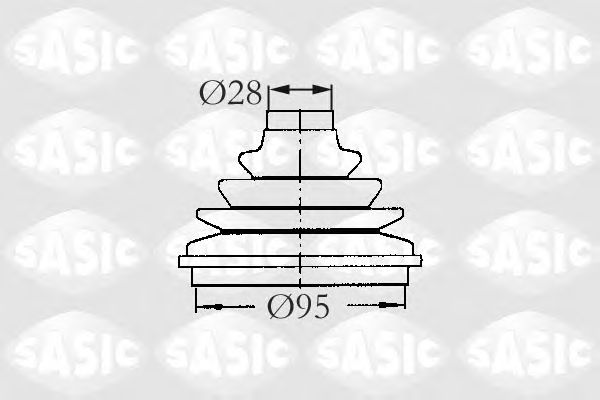Комплект пыльника ШРУСа SASIC 2933003