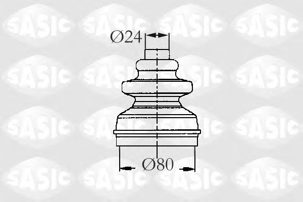 Комплект пыльника ШРУСа SASIC 2873793