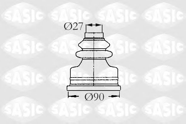 Комплект пыльника ШРУСа SASIC 2873773