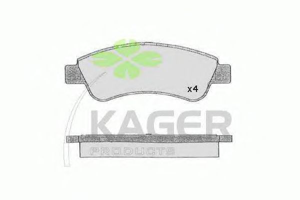 Тормозные колодки KAGER 35-0567
