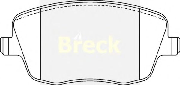 Тормозные колодки BRECK 23581 00 702 00