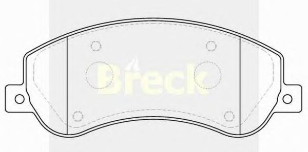 Тормозные колодки BRECK 24484 00 703 10