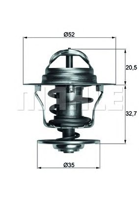 Термостат MAHLE ORIGINAL TX 12 88D