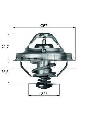 Термостат MAHLE ORIGINAL TX 38 80D
