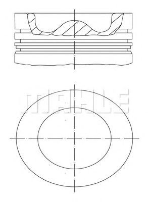 Поршень MAHLE ORIGINAL 005 26 00