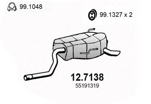 Глушитель ASSO 12.7138