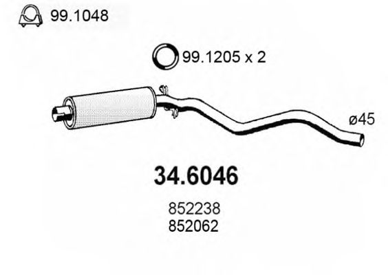 Резонатор ASSO 34.6046