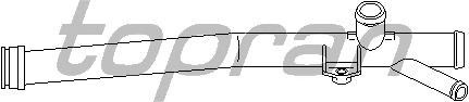 Патрубок системы охлаждения TOPRAN 109 624