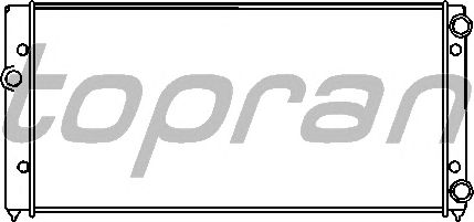 Радиатор, охлаждение двигателя TOPRAN 103 004