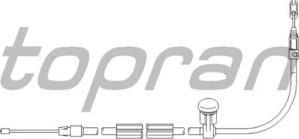 Трос, тормозной механизм рабочей тормозной системы TOPRAN 401 909