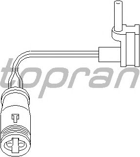 Датчик, износ тормозных колодок TOPRAN 401 203