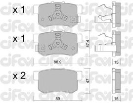 Тормозные колодки CIFAM 822-173-1