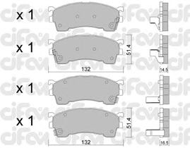 Тормозные колодки CIFAM 822-223-0