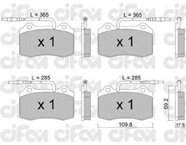 Тормозные колодки CIFAM 822-251-1