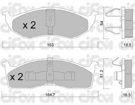 Тормозные колодки CIFAM 822-356-0