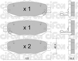 Тормозные колодки CIFAM 822-759-0