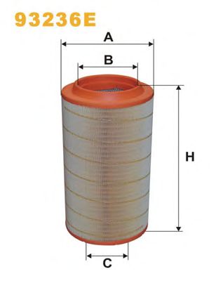 Воздушный фильтр WIX FILTERS 93236E
