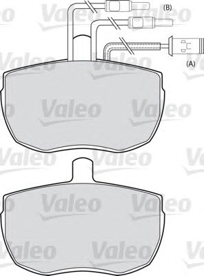 Тормозные колодки VALEO 598380