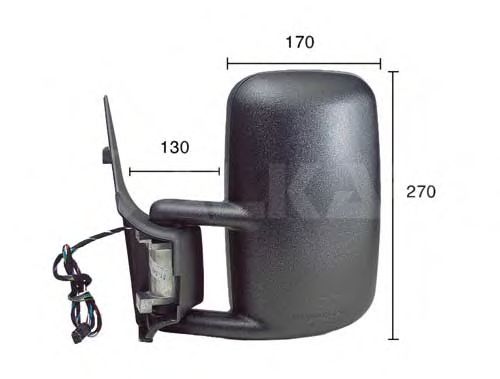 Зеркало заднего вида ALKAR 9225910