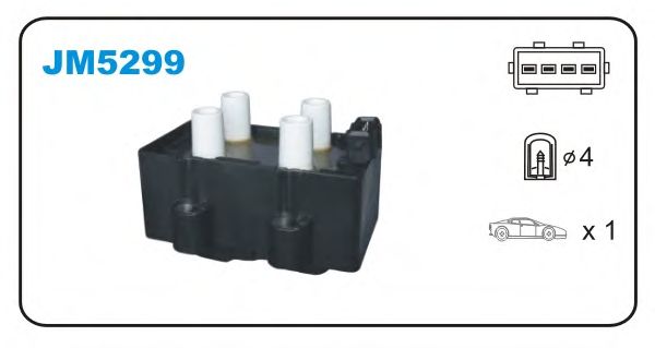 Катушка зажигания JANMOR JM5299
