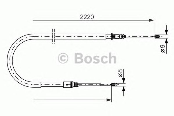 Трос ручника BOSCH 1 987 477 652
