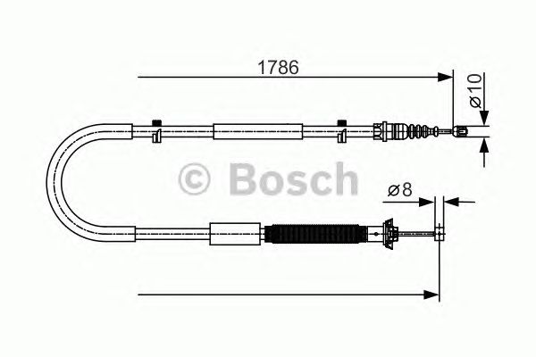 Трос ручника BOSCH 1 987 477 910