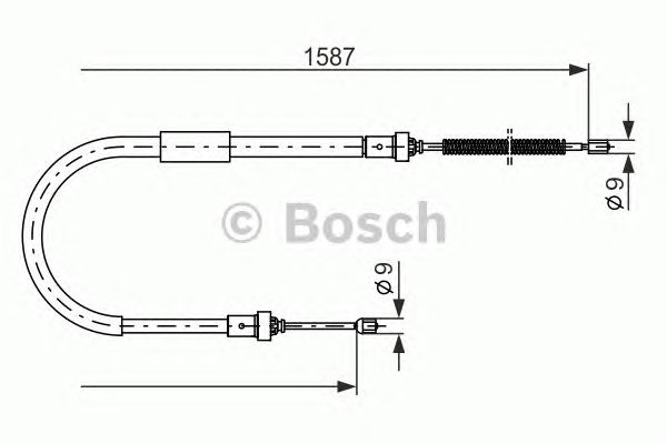 Трос ручника BOSCH 1 987 477 965
